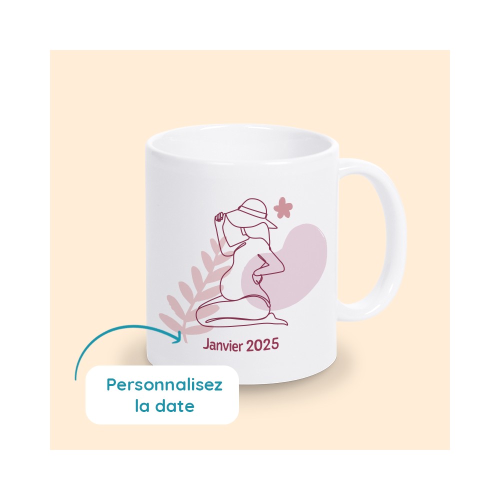 mug annonce grossesse personnalisé