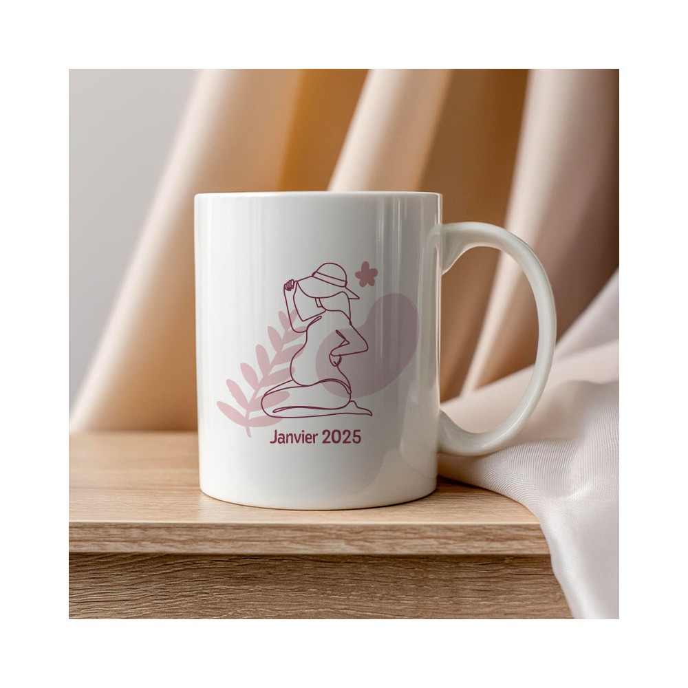 mug annonce grossesse personnalisé