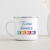 mug émaillé tu vas devenir papa