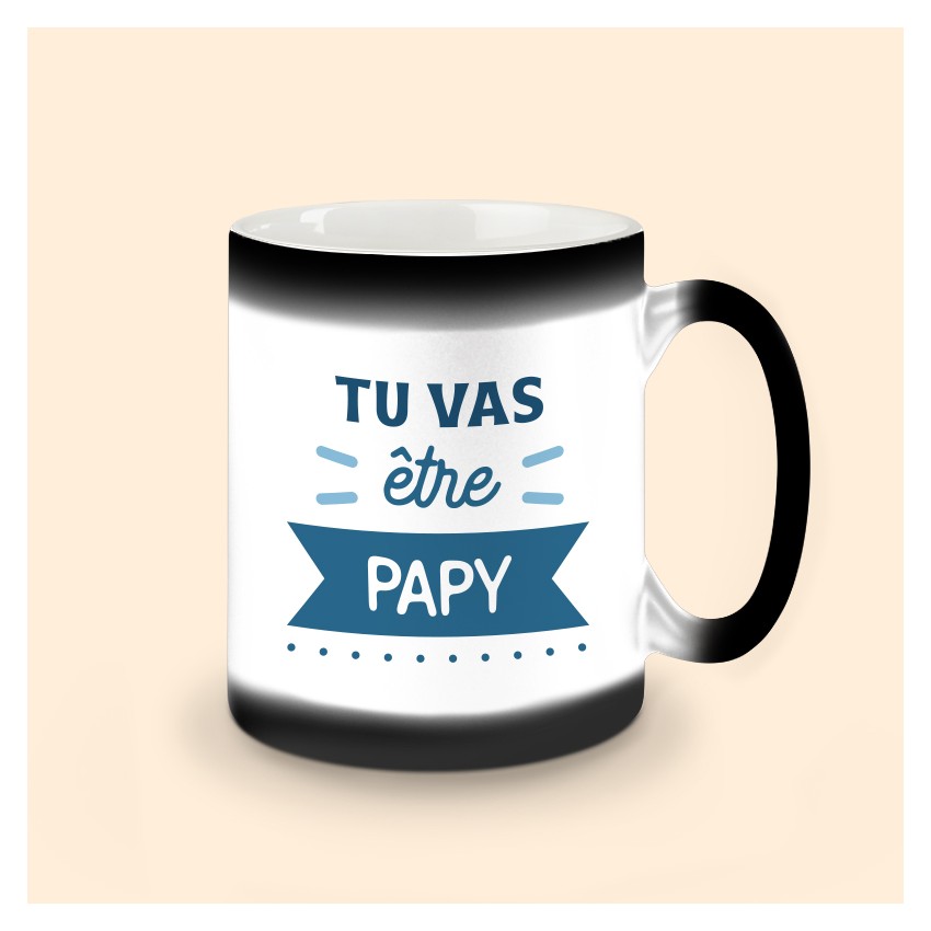 mug magique tu vas être papy