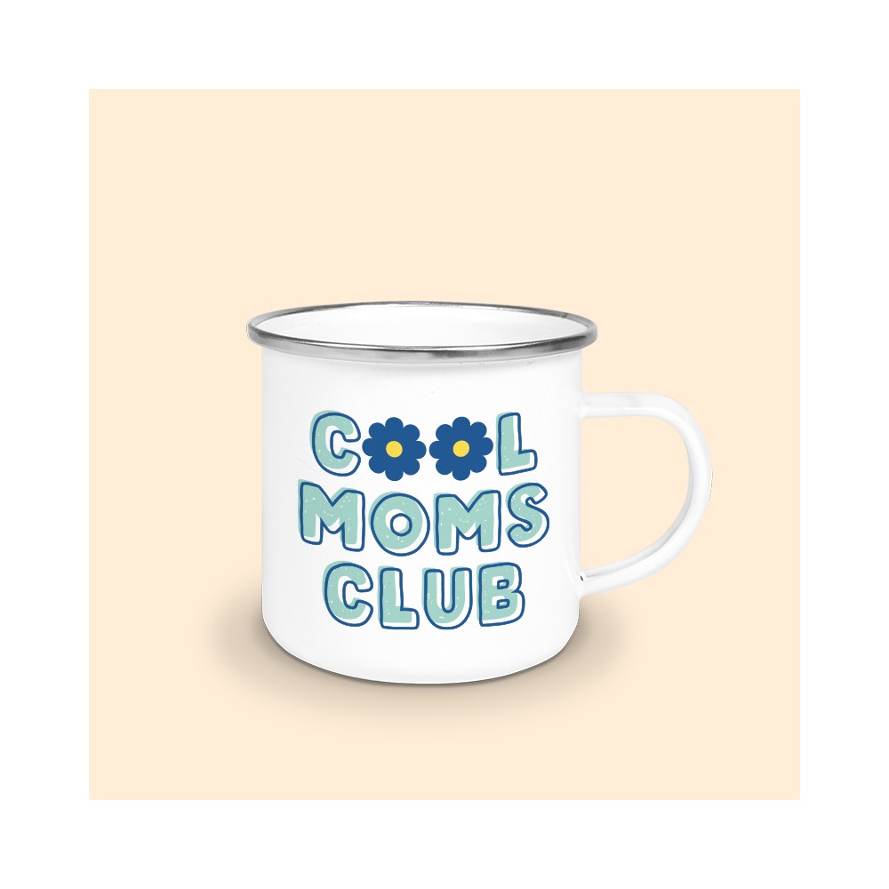 mug émaillé cool moms club