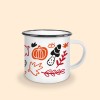 Mug Émaillé Champignon | Tasse Automne