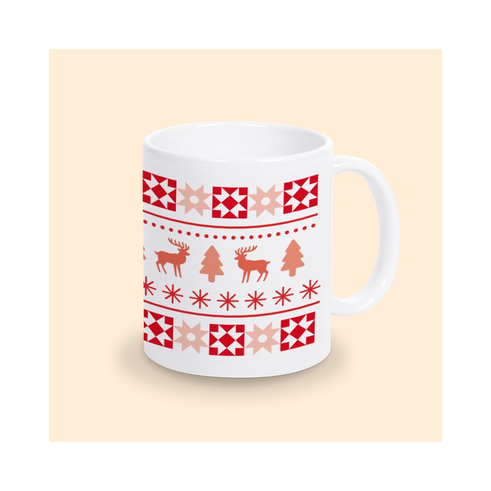 mug motif noël