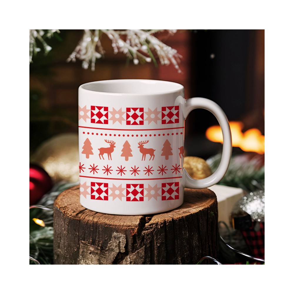 mug motif noël