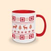 mug rouge motif noël