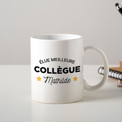 mockup mug collègue personnalisé