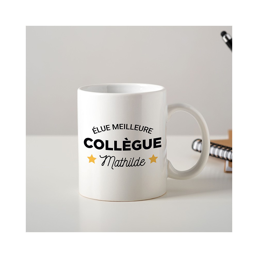 mockup mug collègue personnalisé