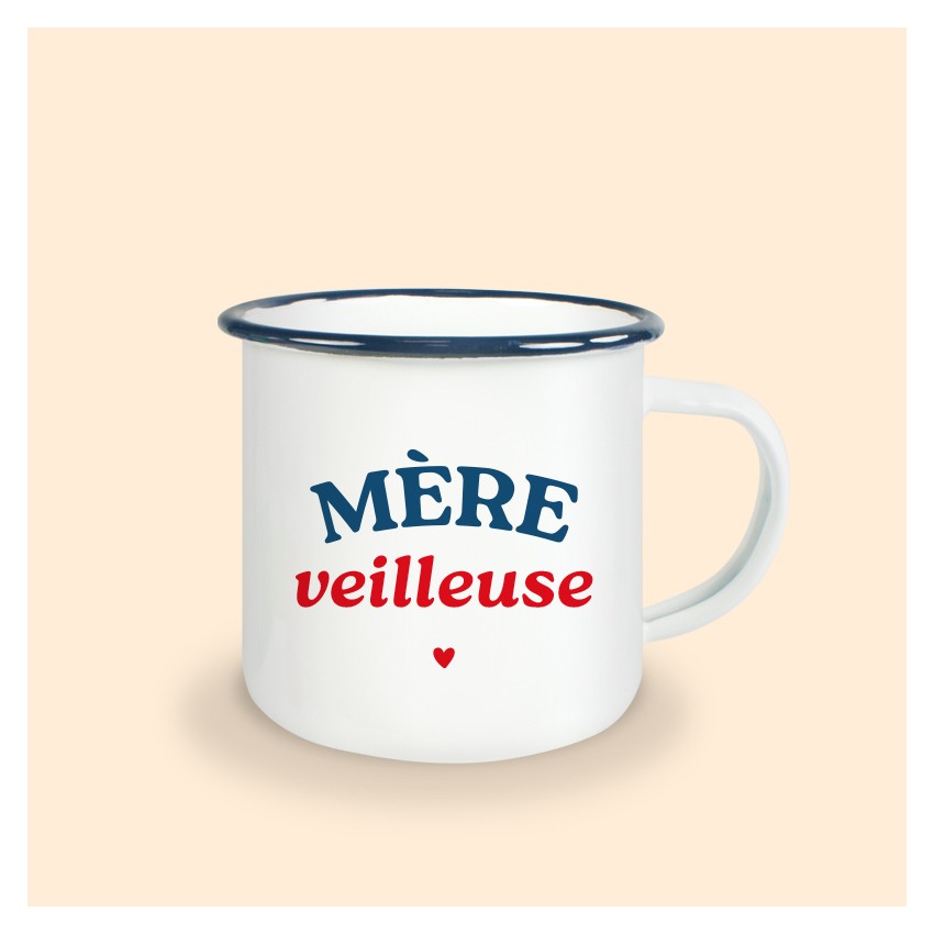 mug émaillé mère veilleuse
