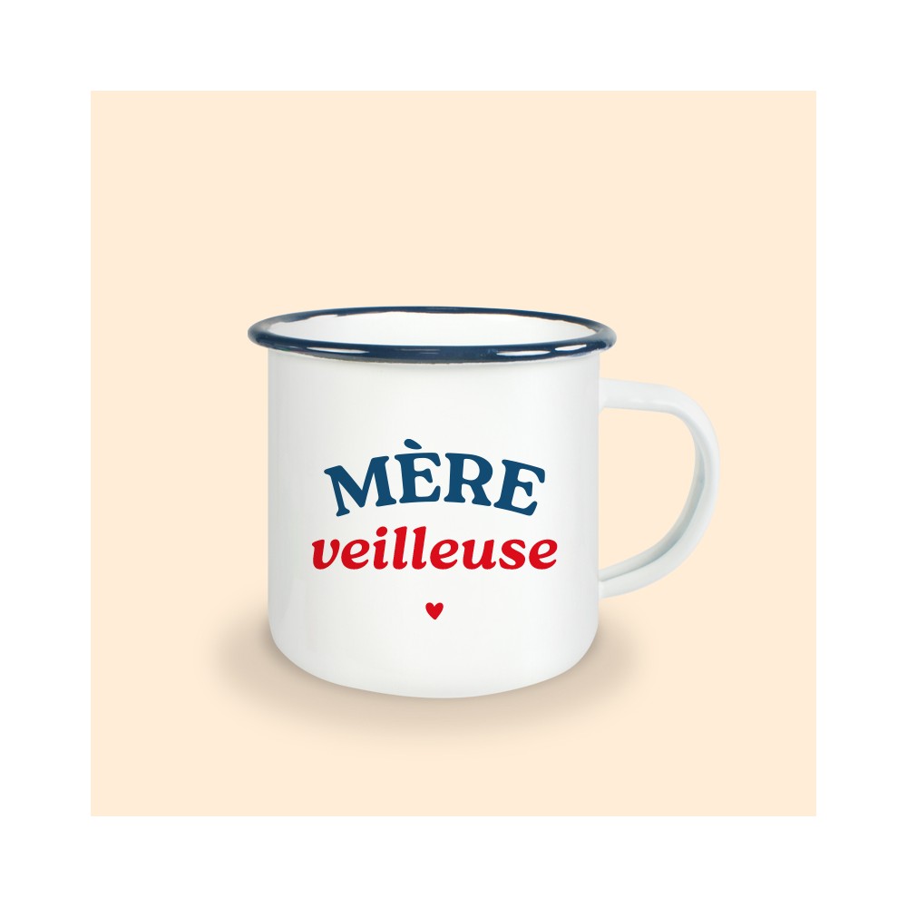 mug émaillé mère veilleuse