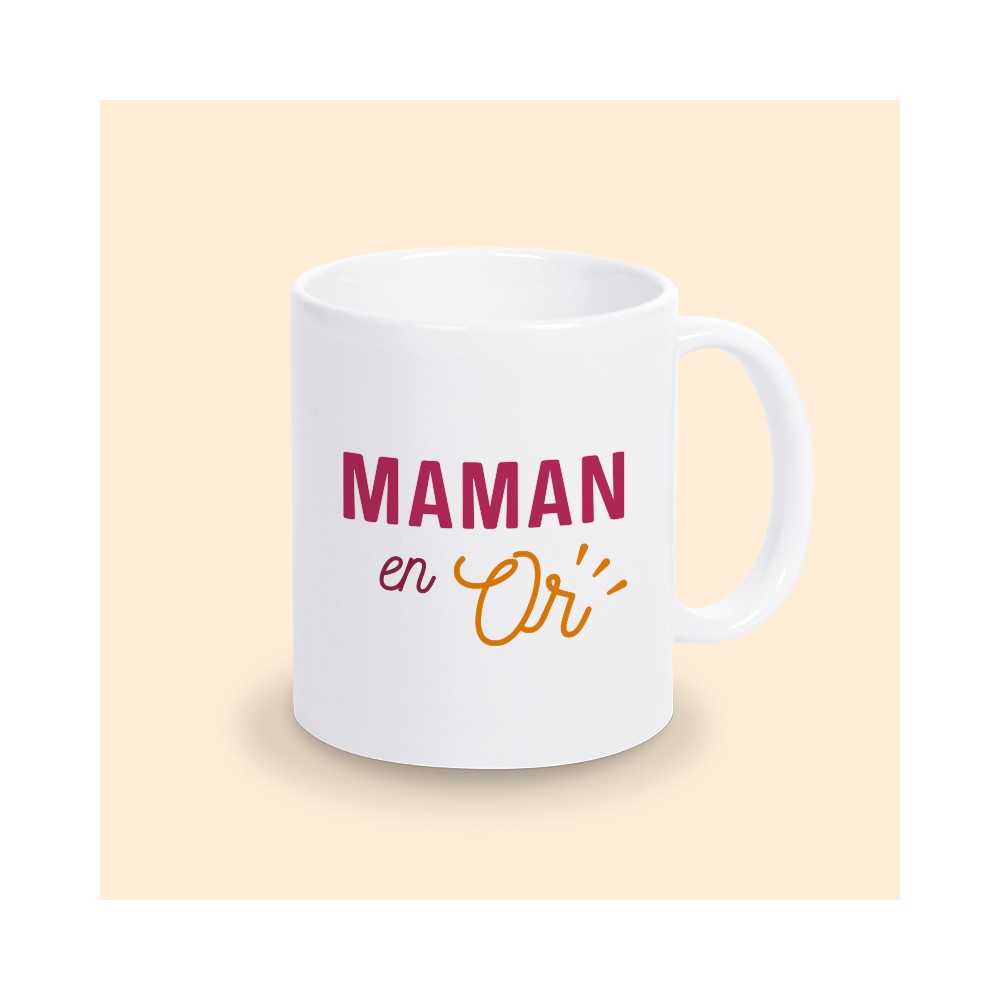 mug maman en or