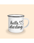 tasse émaillée hello darling