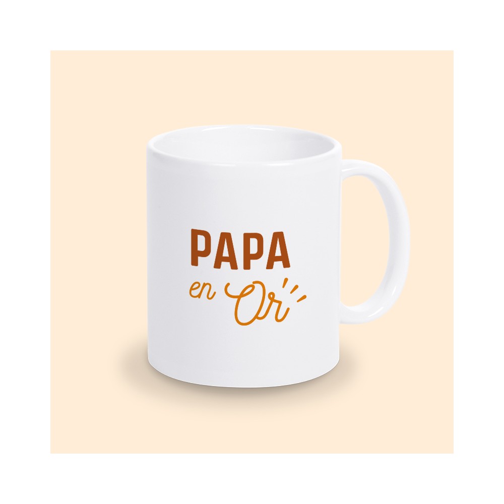 mug papa en or
