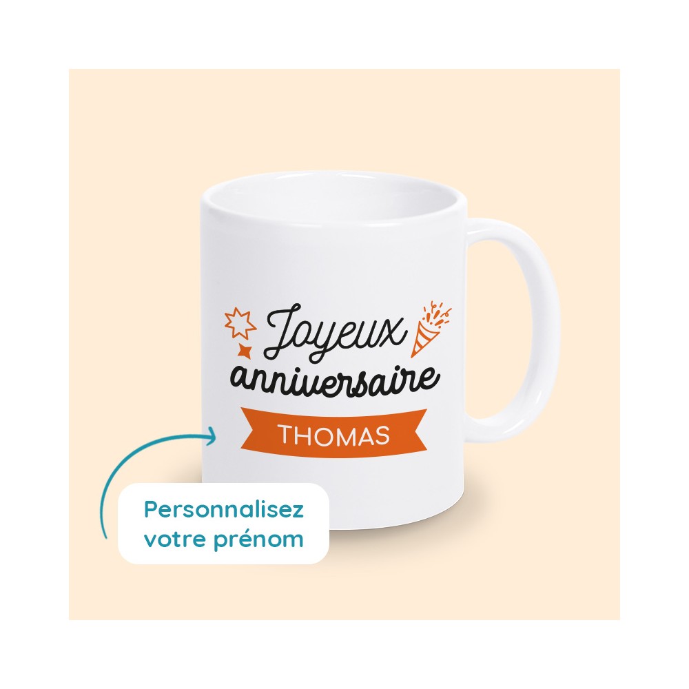 tasse personnalisée anniversaire