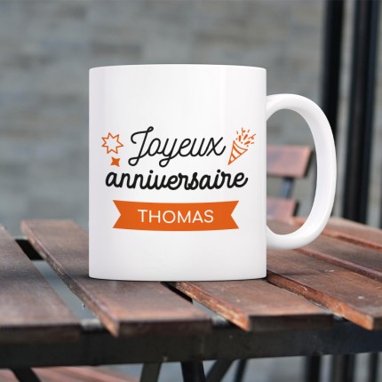 tasse personnalisée anniversaire