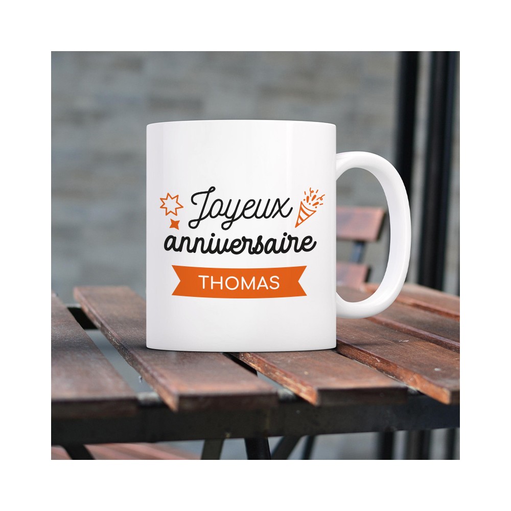 tasse personnalisée anniversaire