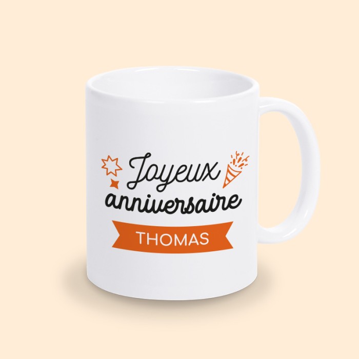 tasse personnalisable anniversaire