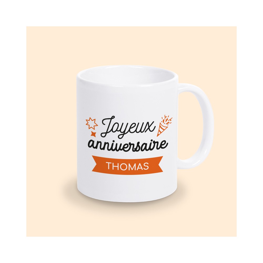 tasse personnalisable anniversaire