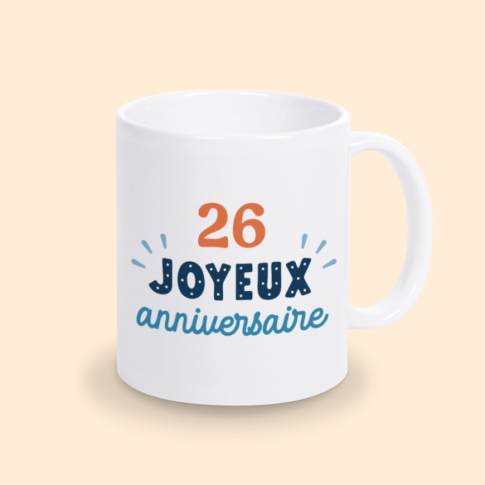 mug personnalisable anniversaire