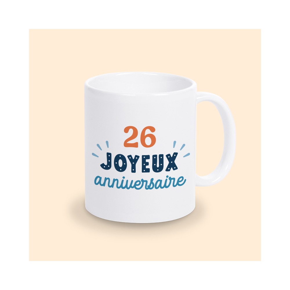 mug personnalisable anniversaire