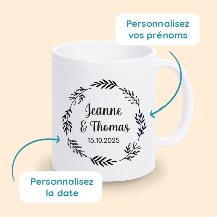 tasse personnalisée mariage