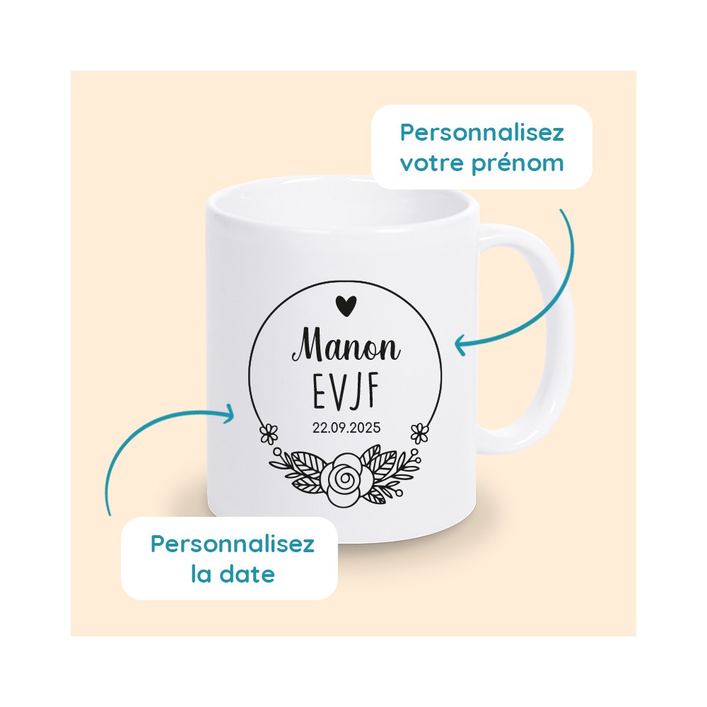 mug personnalisé EVJF