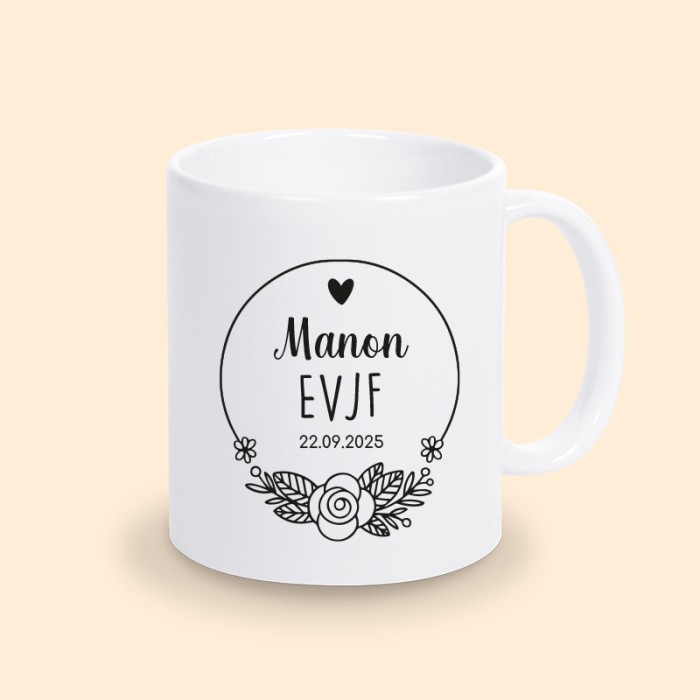 mug personnalisable EVJF