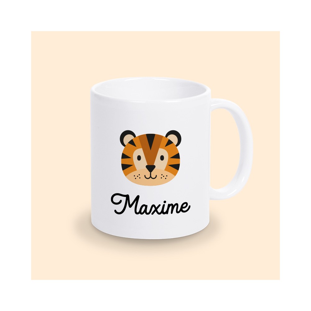 mug tigre personnalisé