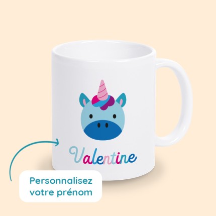 mug licorne personnalisé