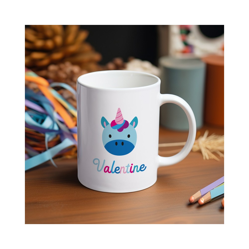 mug licorne personnalisé