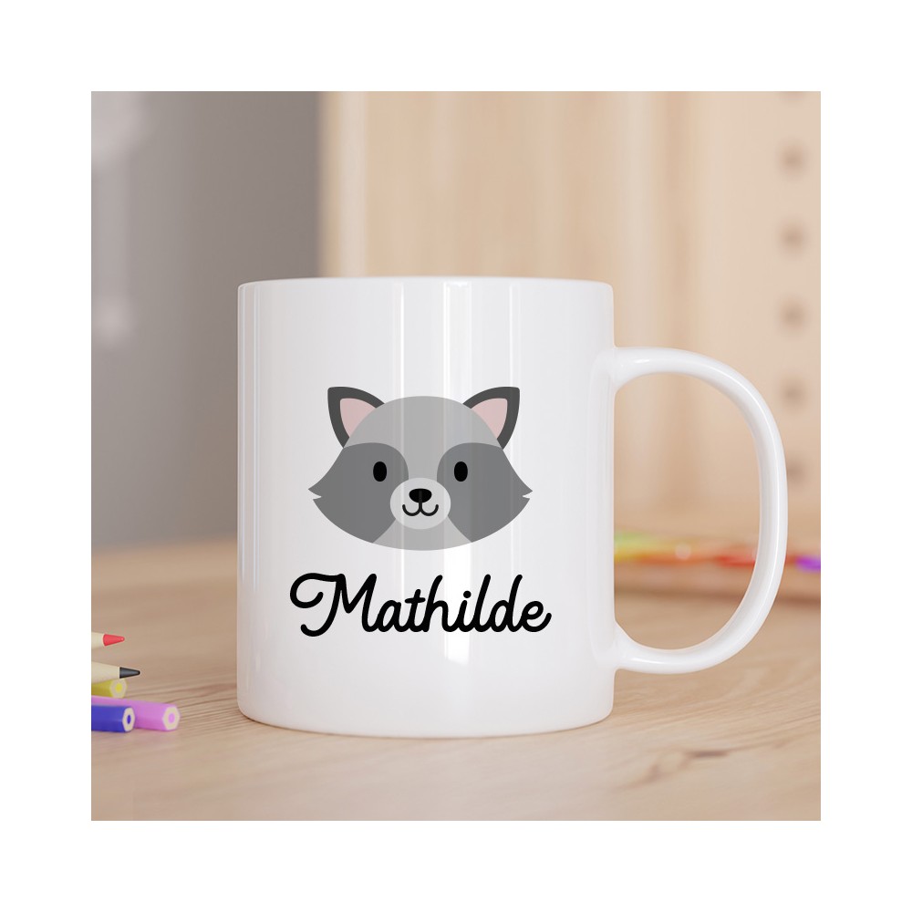 mug raton laveur personnalisé