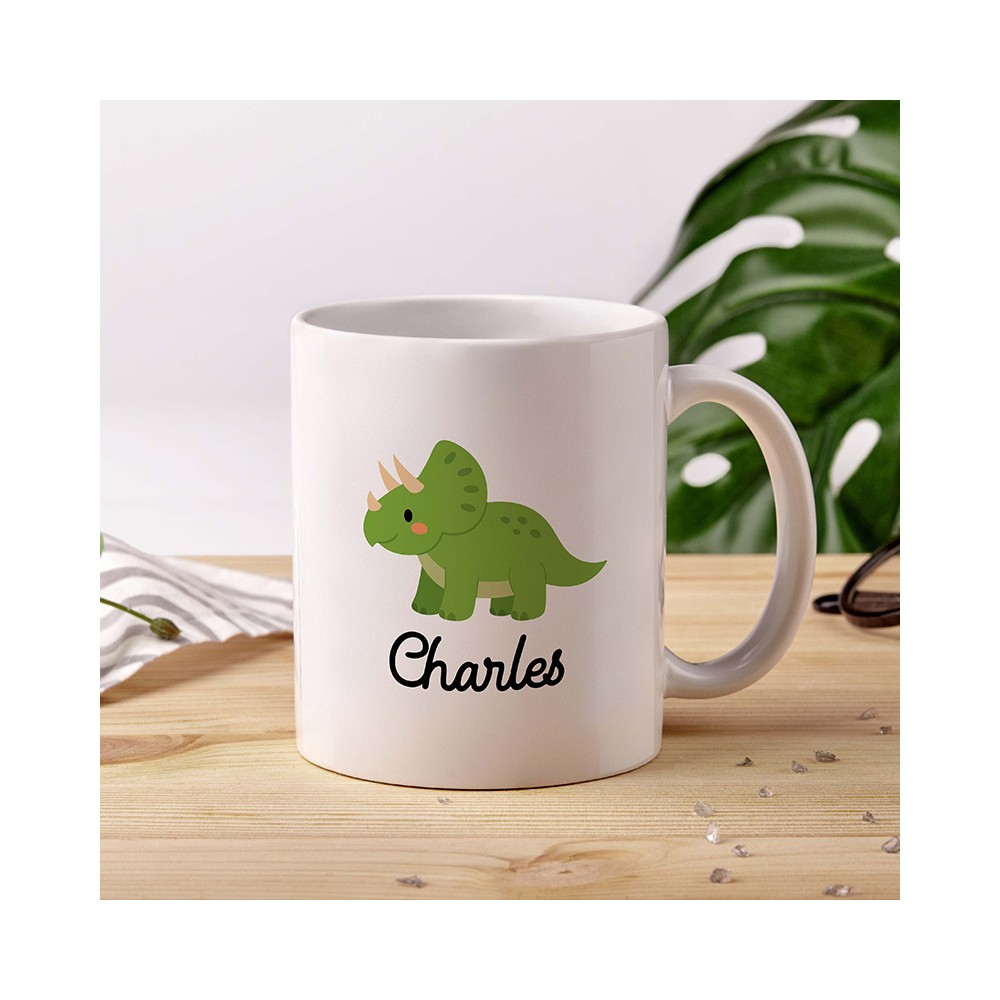 mockup mug dinosaure personnalisé