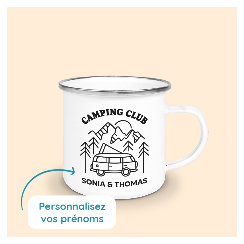 tasse camping personnalisée
