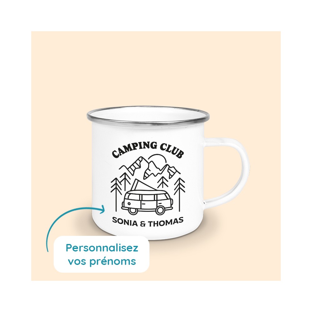 tasse camping personnalisée
