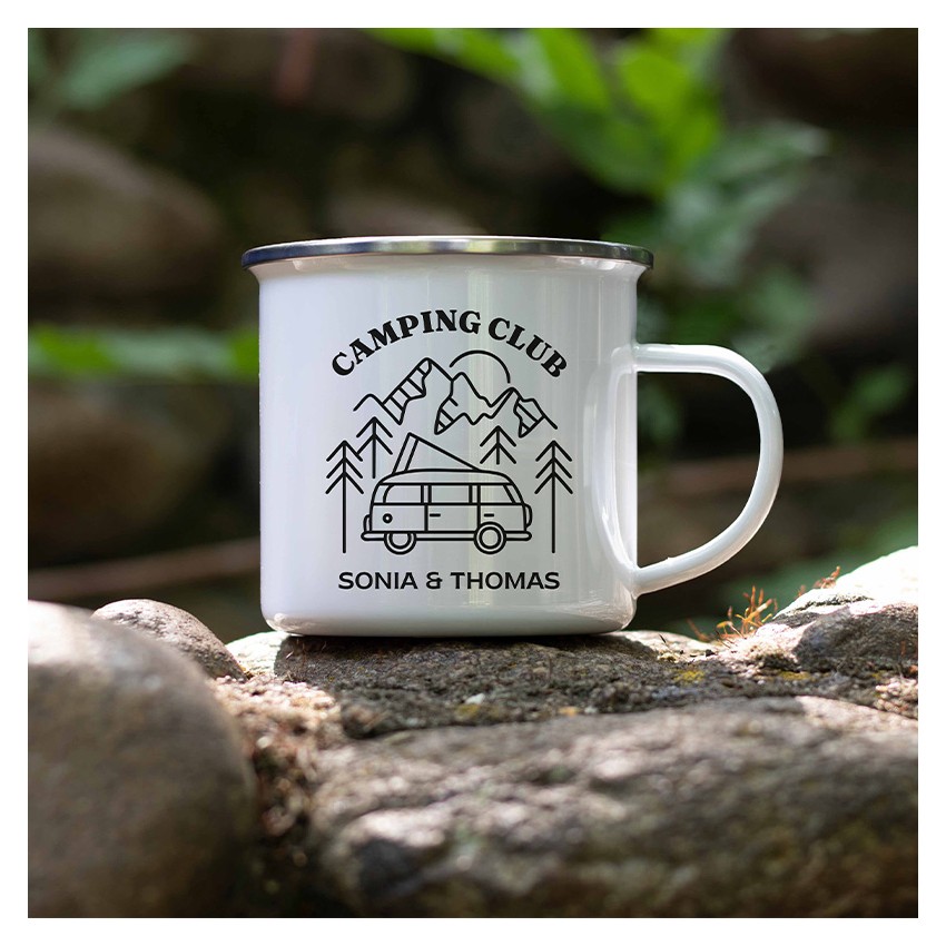mockup tasse camping personnalisée