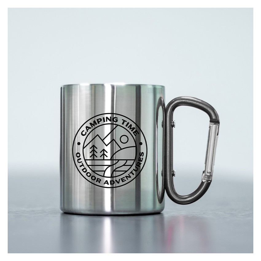 tasse inox camping mockup