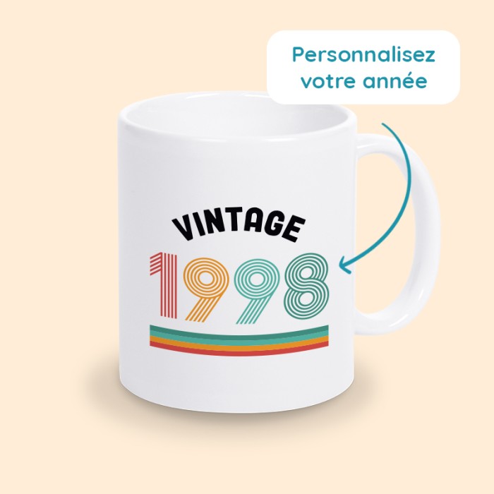 mug personnalisé vintage