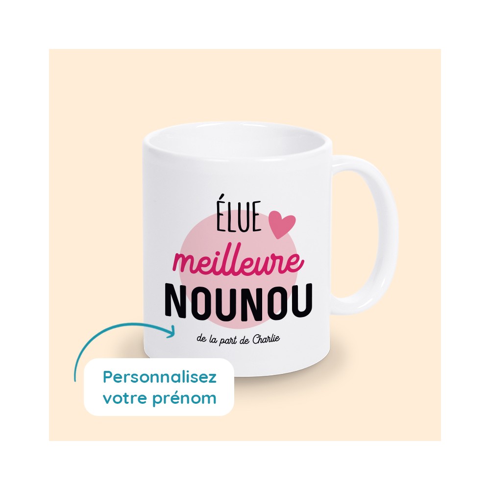 mug personnalisé nounou