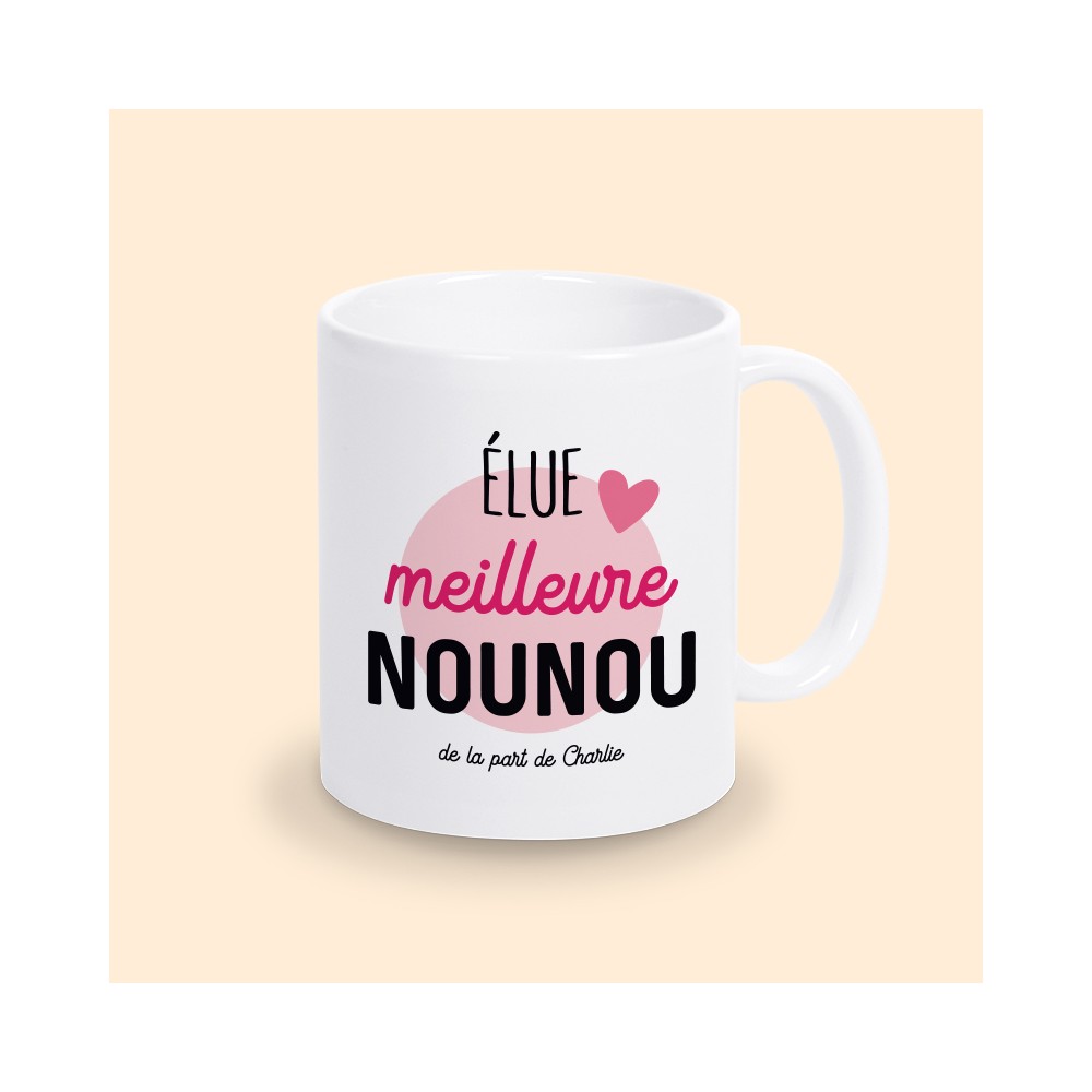 mug personnalisable nounou