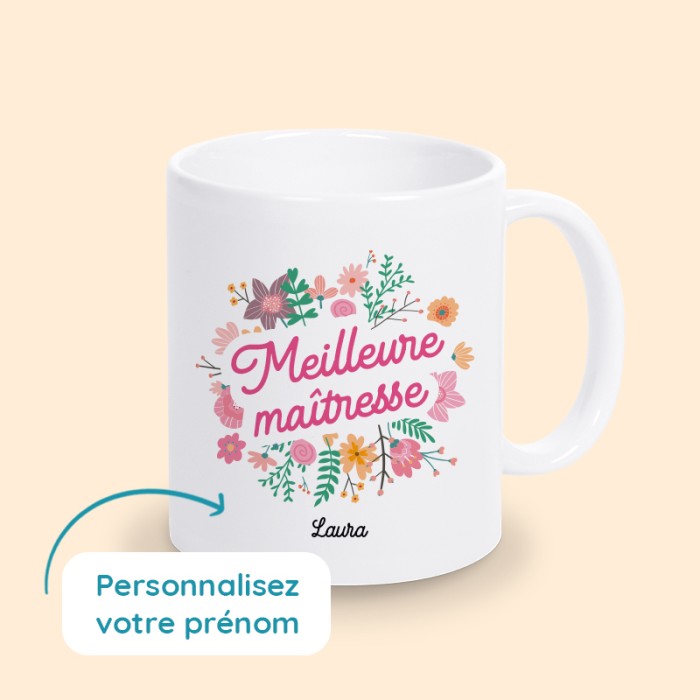 mug personnalisé maitresse
