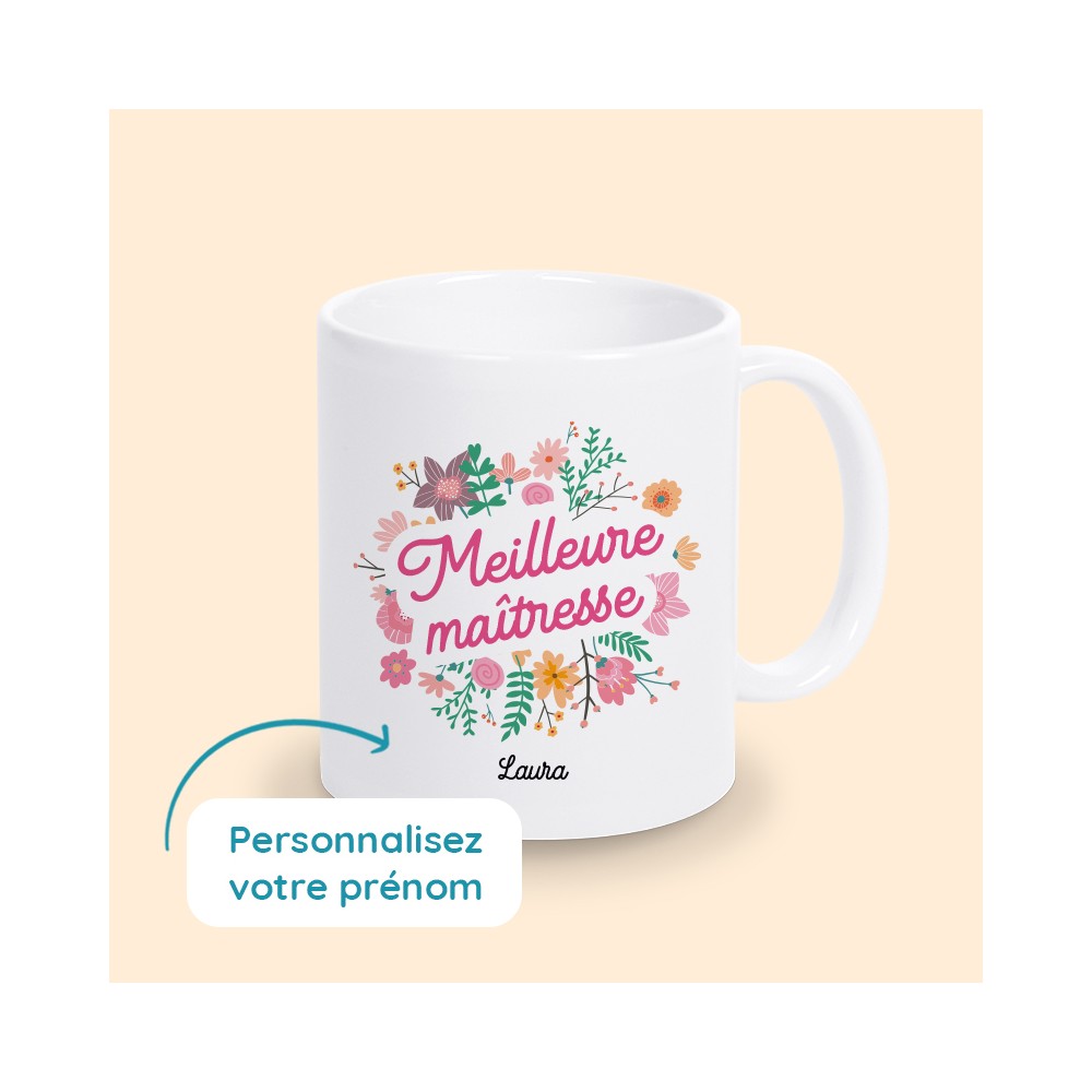 mug personnalisé maitresse
