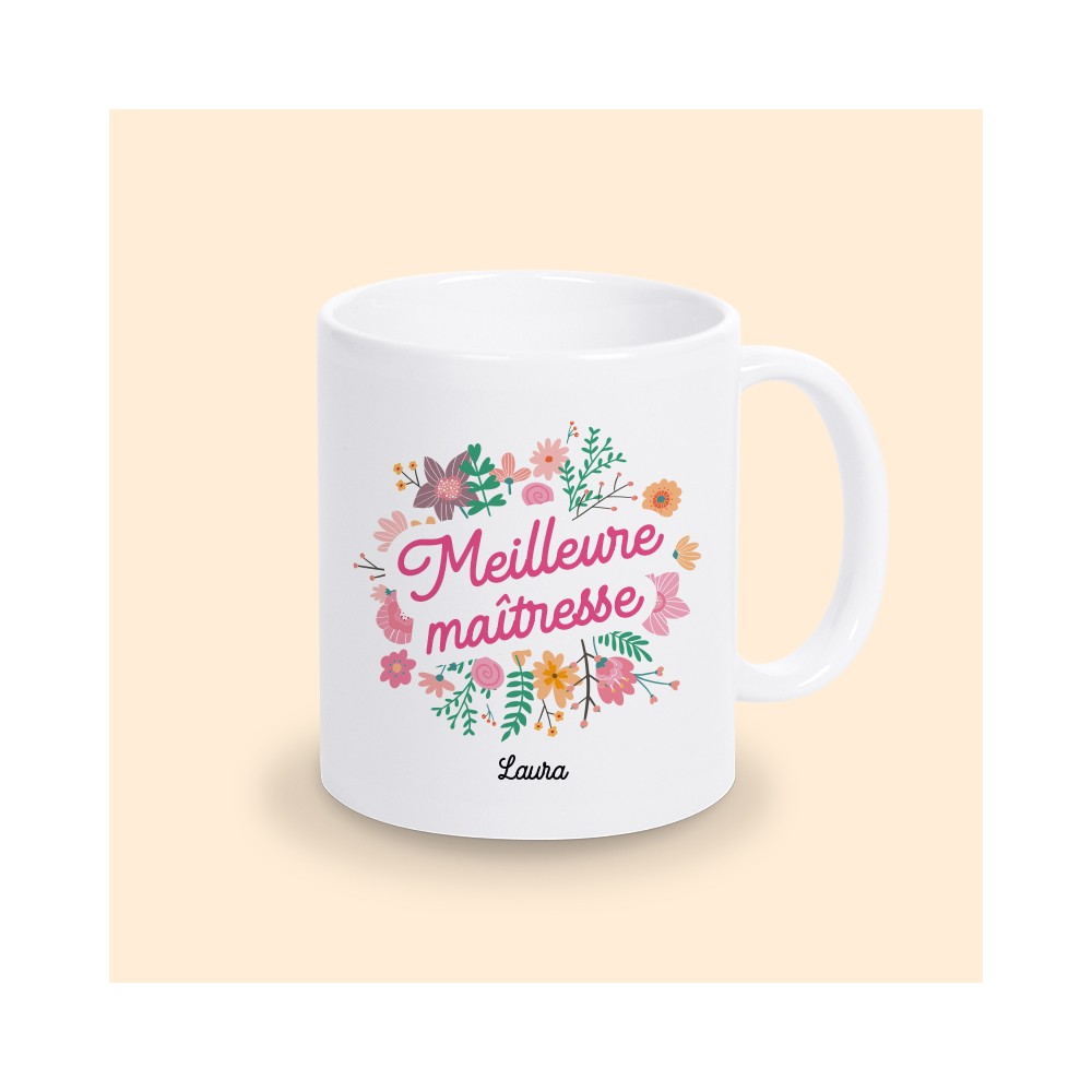 mug personnalisable maitresse