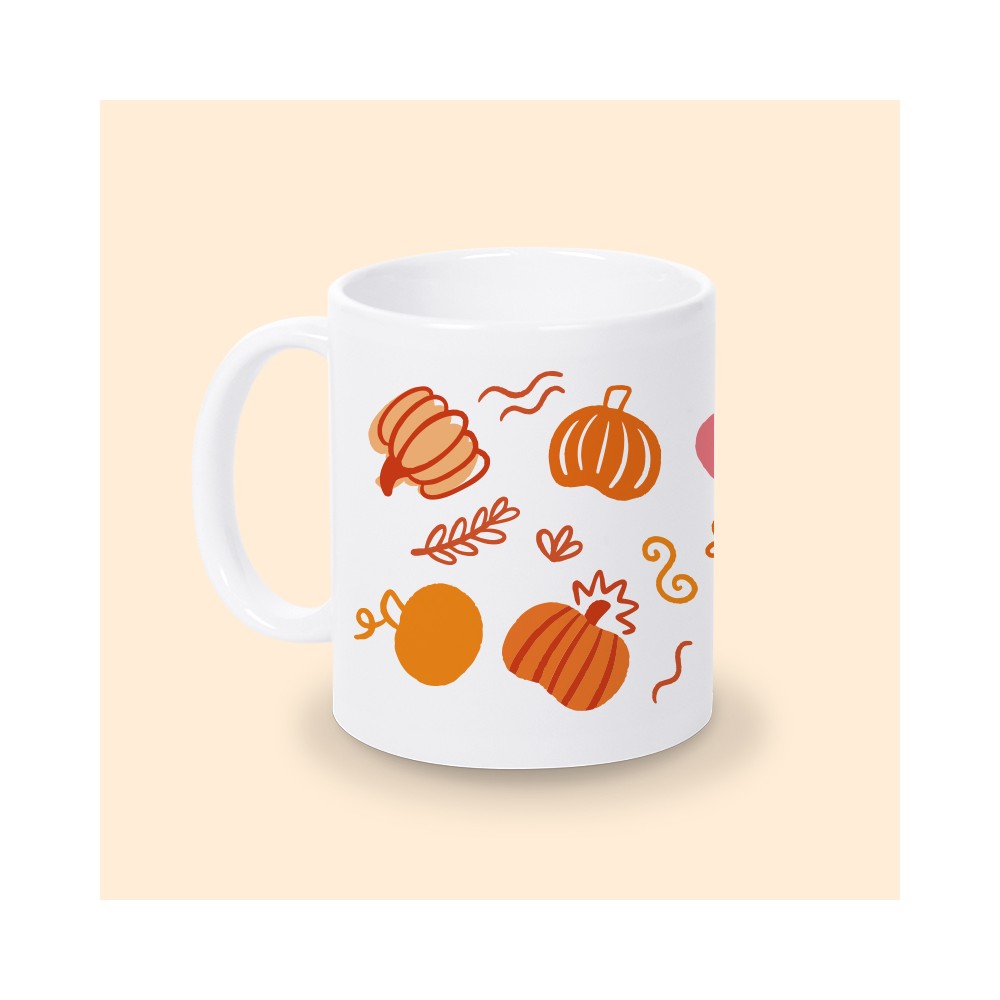 mug citrouille céramique