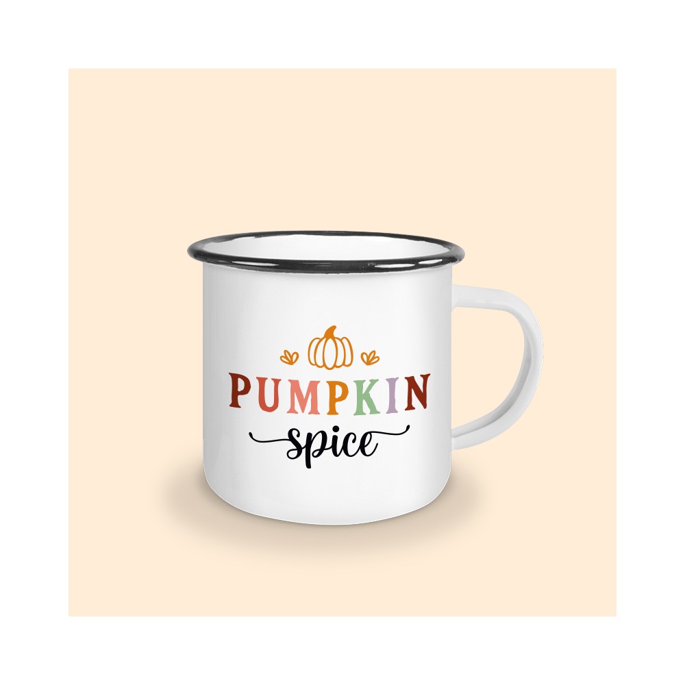 mug émaillé pumpkin spice