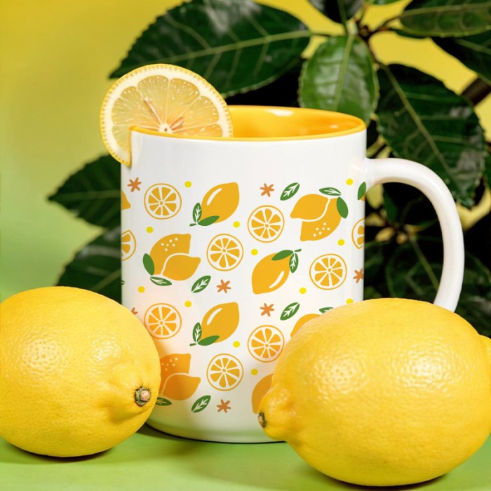 tasse citron visuel