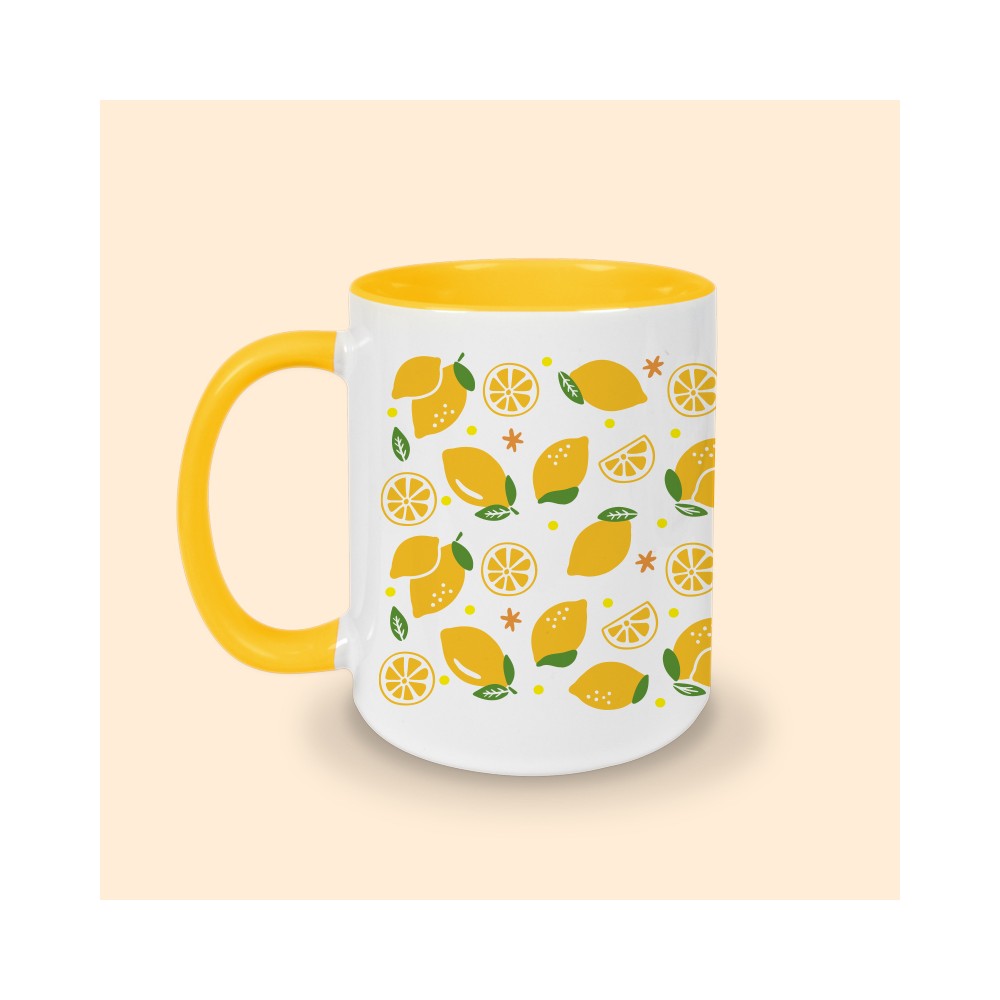 tasse motif citron