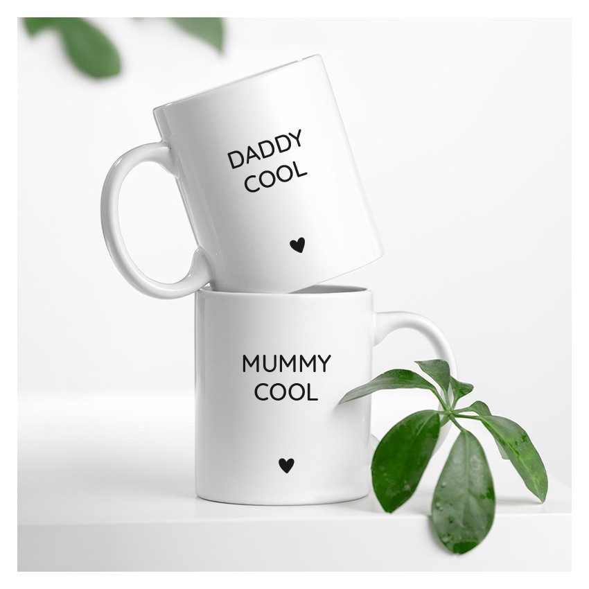 mug duo mummy daddy cool