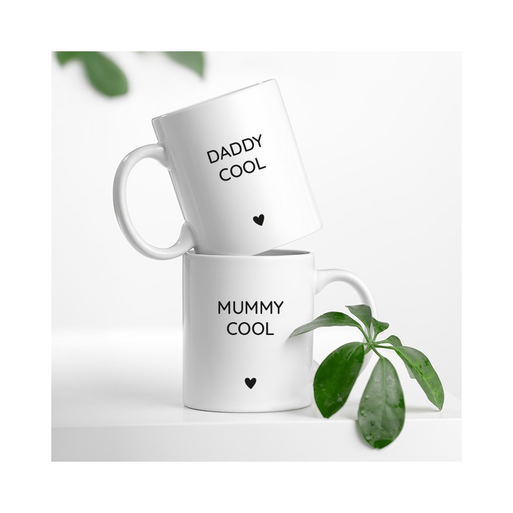 mug duo mummy daddy cool