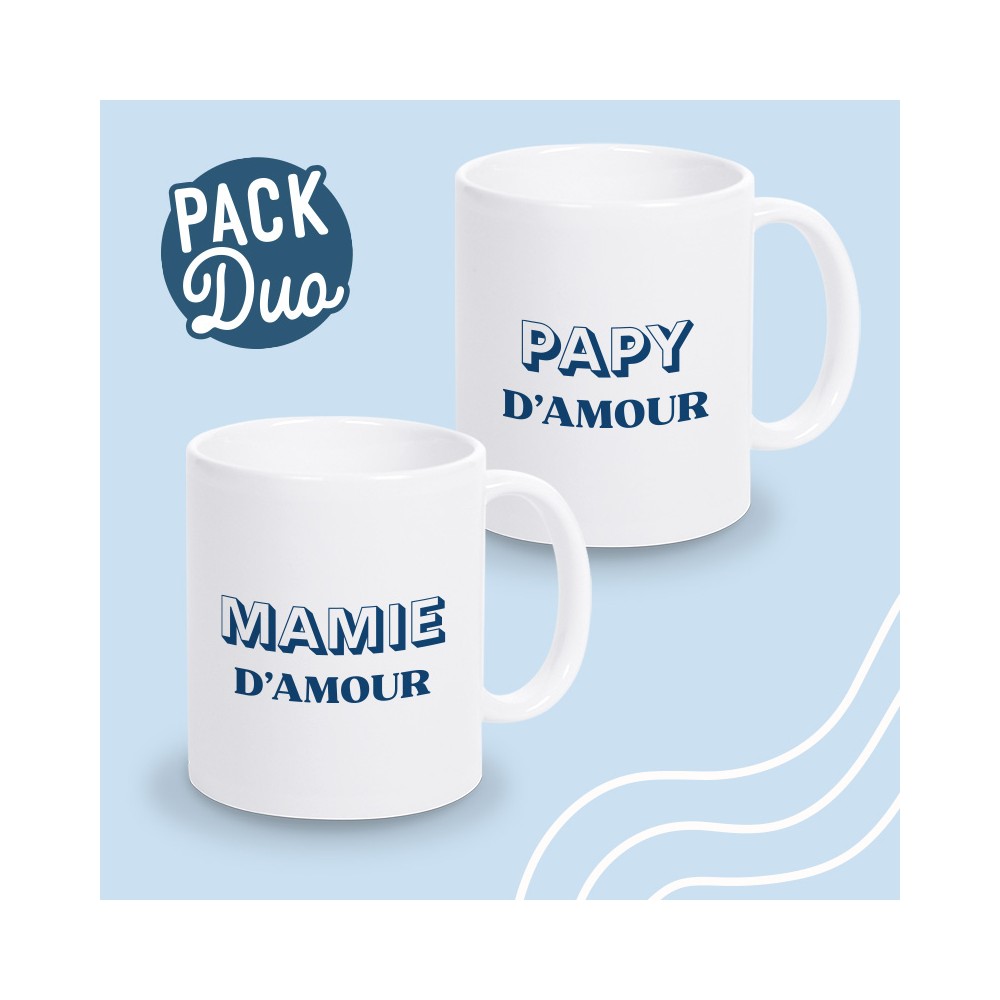 mug duo mamie papy d'amour