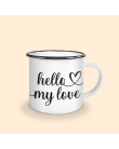 tasse émaillée hello my love