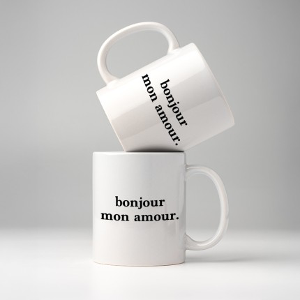 mugs bonjour mon amour